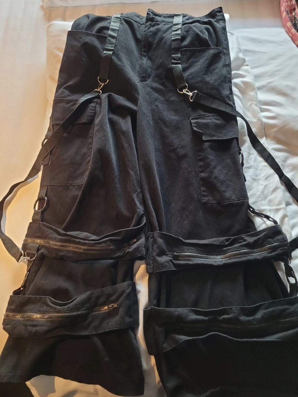 Cratos O-ring wide leg trousers